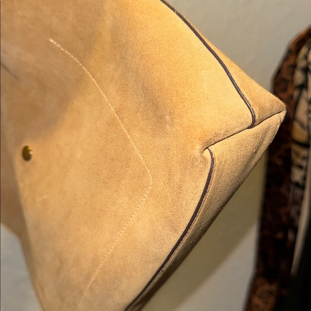SALE! Tonight only!! Coach Brooklyn 28 in Sand Suede - Picture 4 of 5